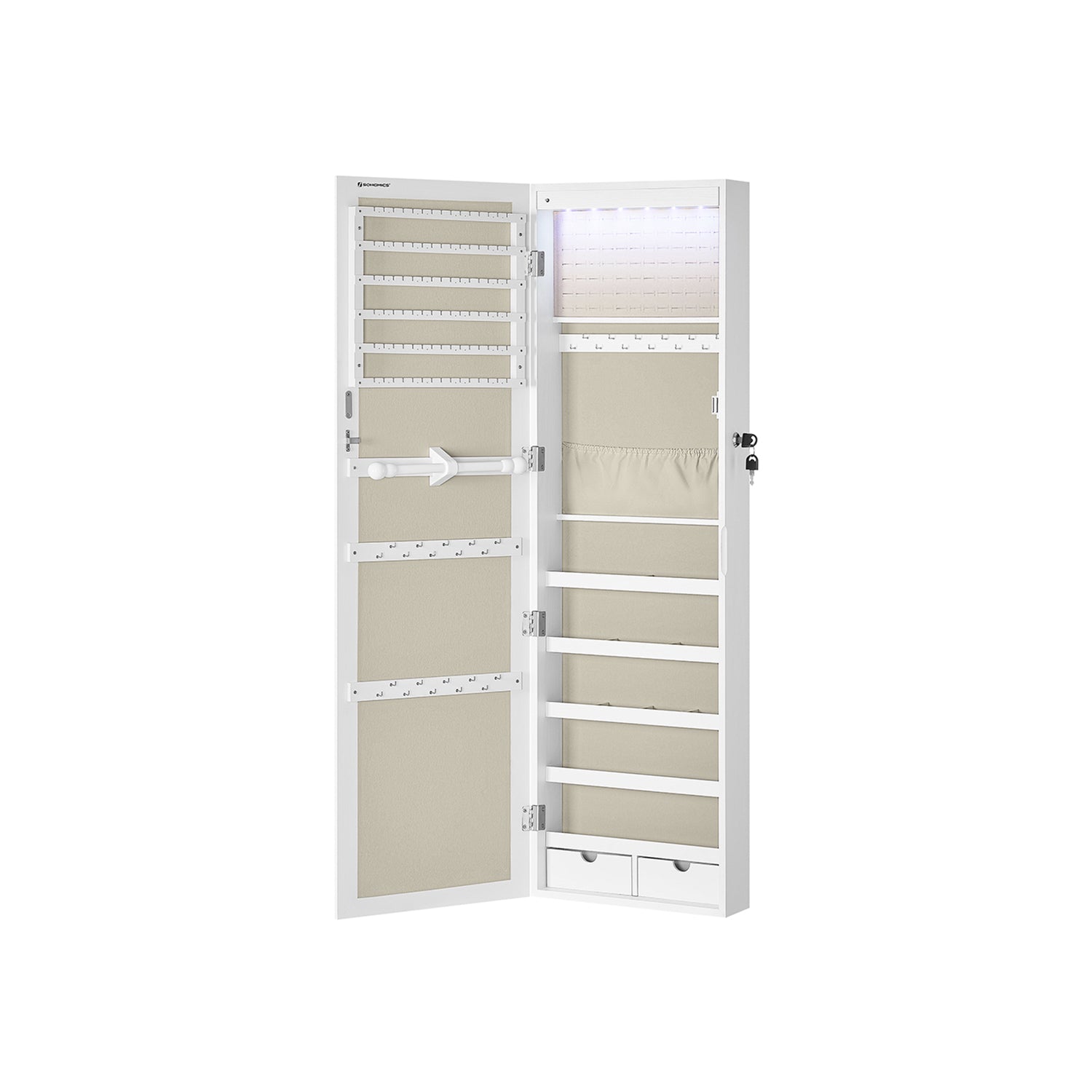 Hängender Schmuckschrank zur Wandmontage